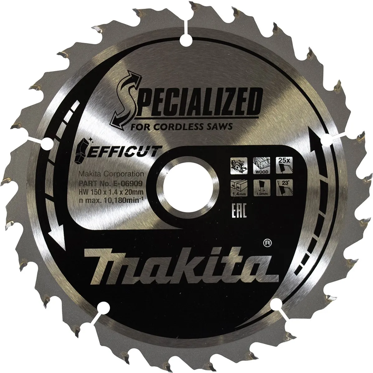 Makita E-06909 Cirkelzaagblad 150x20x1.4mm Metaal