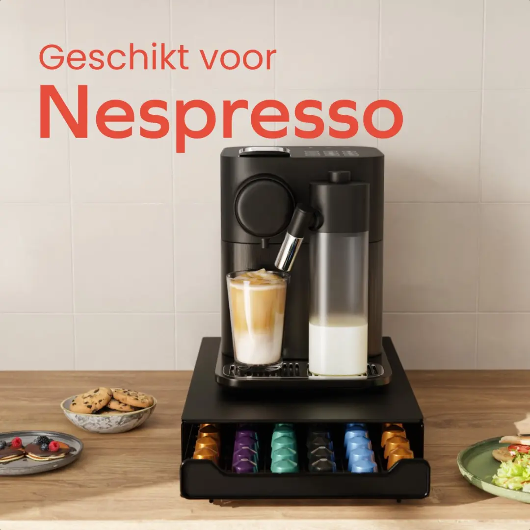 KitchenBrothers KB1000652 Capsulehouder Nespresso - 60 Cups - Zwart