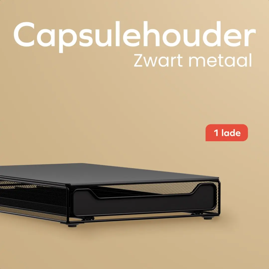 KitchenBrothers KB1000652 Capsulehouder Nespresso - 60 Cups - Zwart