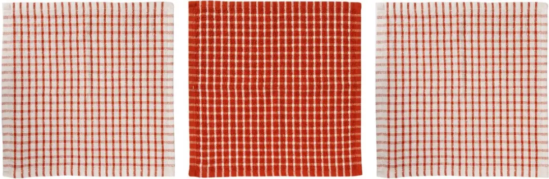 Cosy&Trendy Vaatdoeken Roest - 3 Stuks 30x30cm Katoen