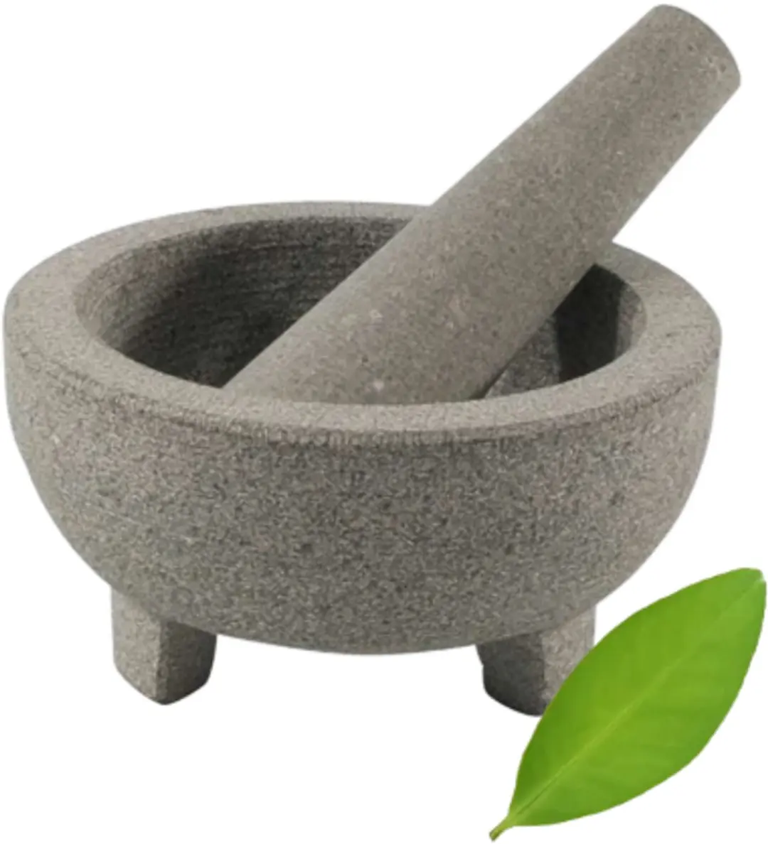 Cookinglife Vijzel op voet Organic Graniet 14.5cm - Grijs
