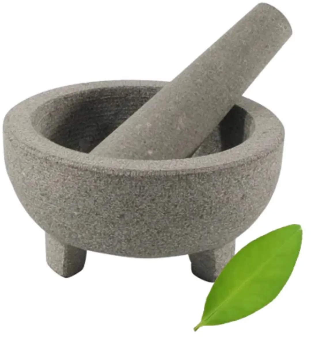 Cookinglife Vijzel op voet Organic Graniet 14.5cm - Grijs