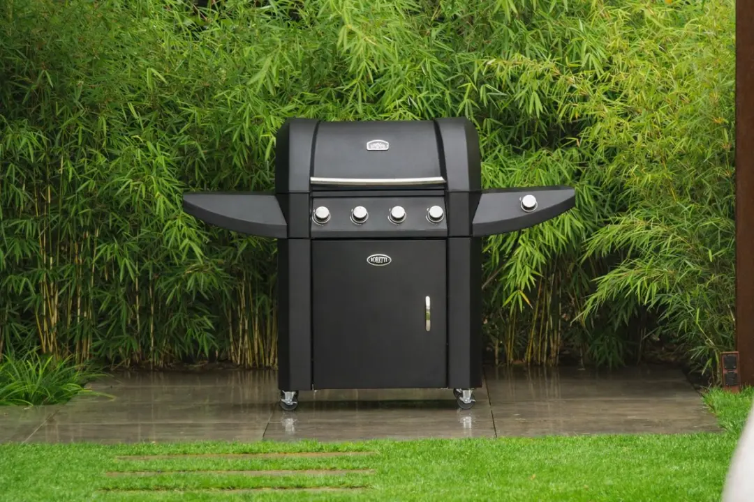 Boretti Robusto Forte Gas BBQ 4 Branders - Zwart