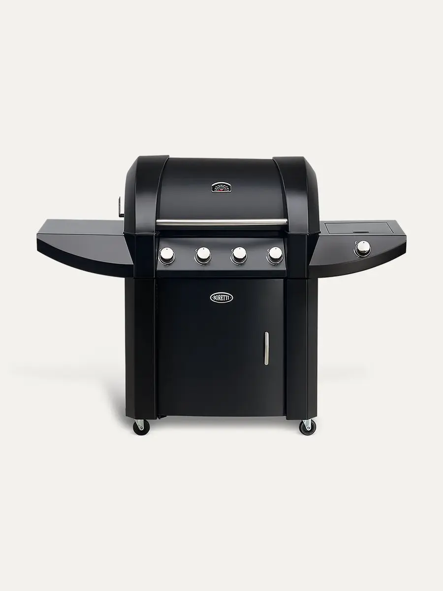 Boretti Robusto Forte Gas BBQ 4 Branders - Zwart