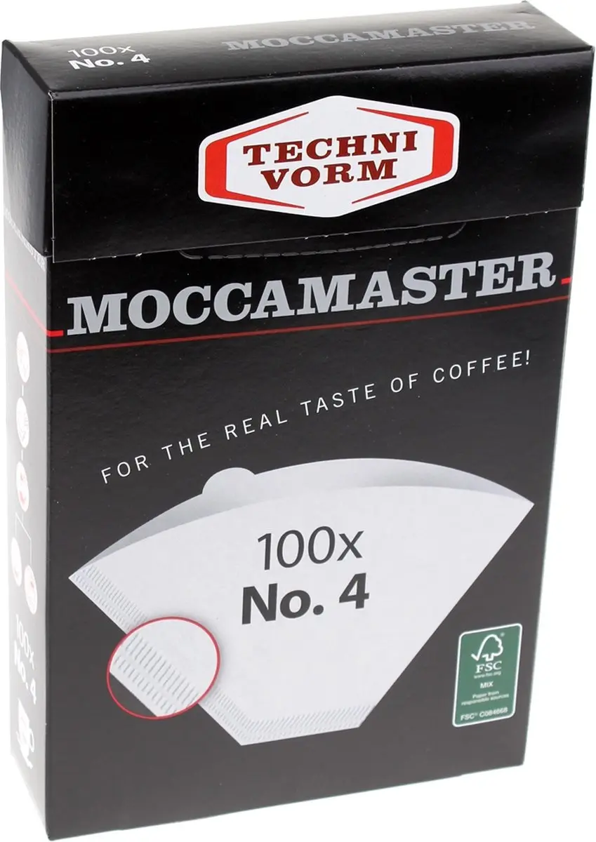 Moccamaster Filterpapier Nr.4 - 100 Stuks