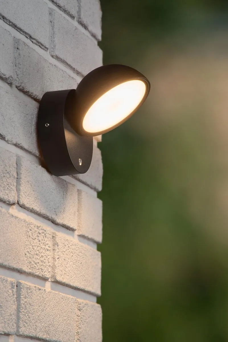 Lucide FINN Wandlamp LED 12W 3000K - Zwart