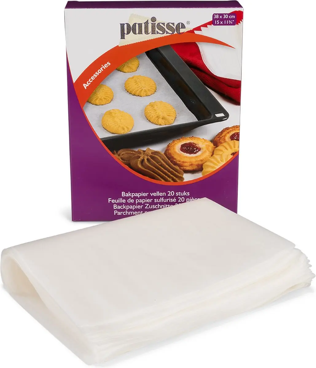 Patisse Bakpapier 20 Stuks 38x30cm