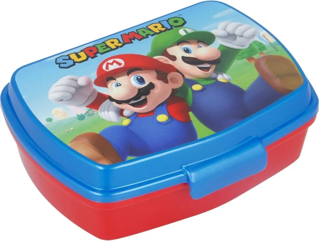 Marvel Super Mario Broodtrommel - Rood/Blauw - afbeelding 6 van 6