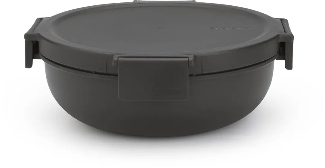 Brabantia Make & Take Salade Lunchbox & Bestekset 3-delig - Dark Grey