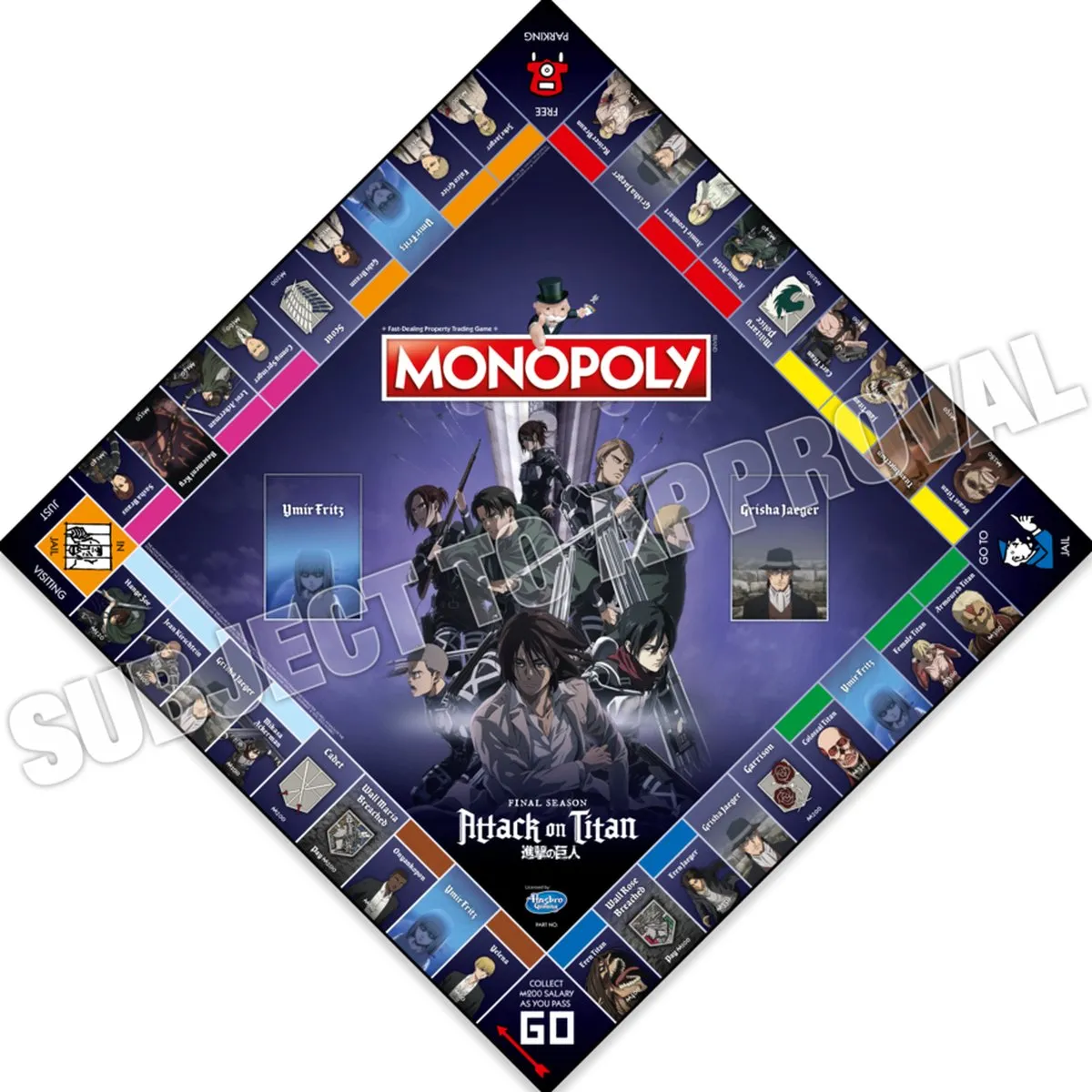 Winning Moves Monopoly Attack on Titan The Final Season - 2 tot 6 Spelers
