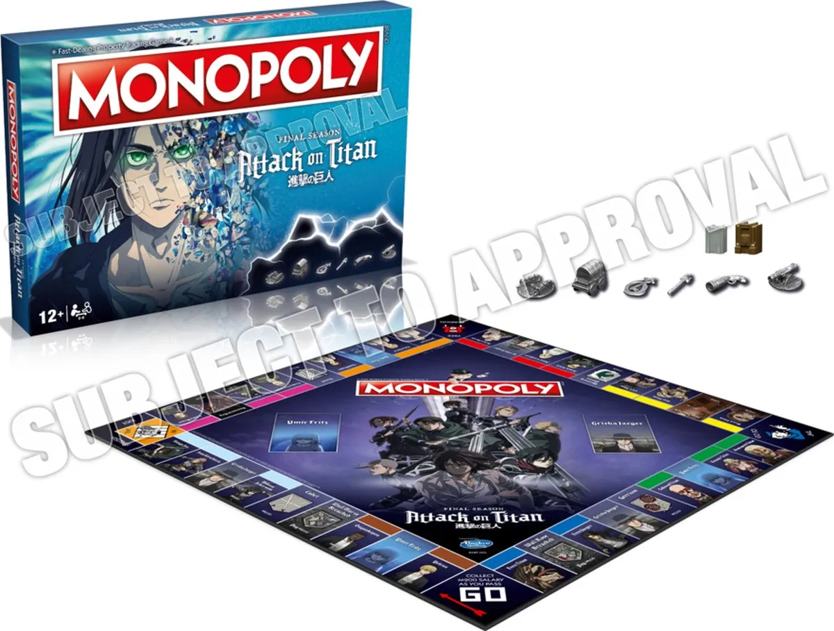 Winning Moves Monopoly Attack on Titan The Final Season - 2 tot 6 Spelers