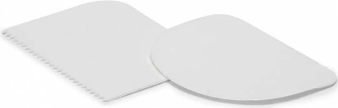 Patisse Deegschraper Set 2-delig - 12x9cm Wit