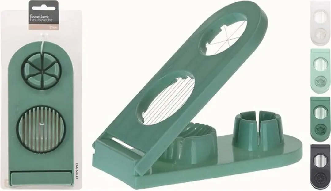 Excellent Houseware Eiersnijder 2-in-1 Wit