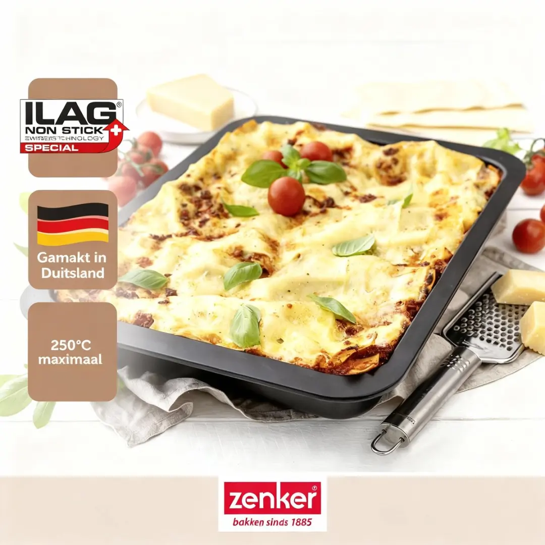 Zenker 7503 Lasagneschaal 36x27cm - Zwart