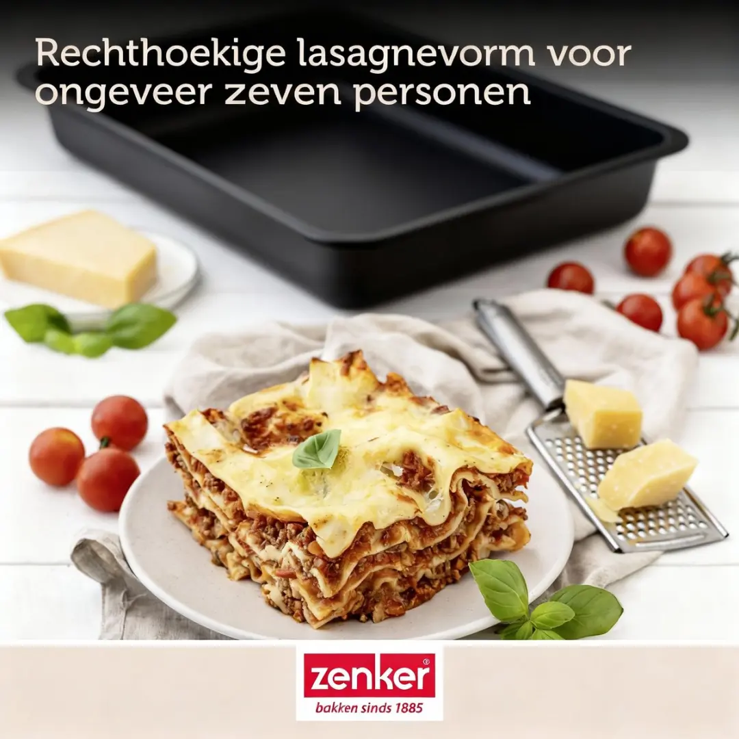 Zenker 7503 Lasagneschaal 36x27cm - Zwart