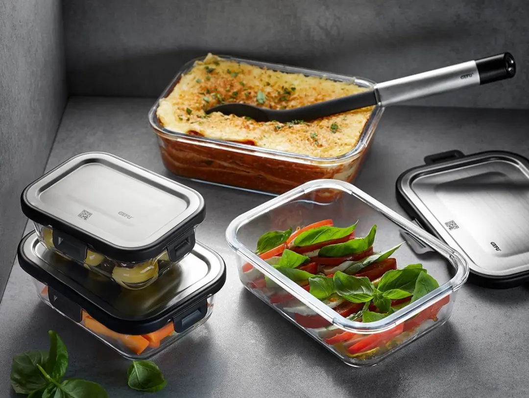 GEFU MILO Vershoudset 3-delig 1L - Borosilicaatglas