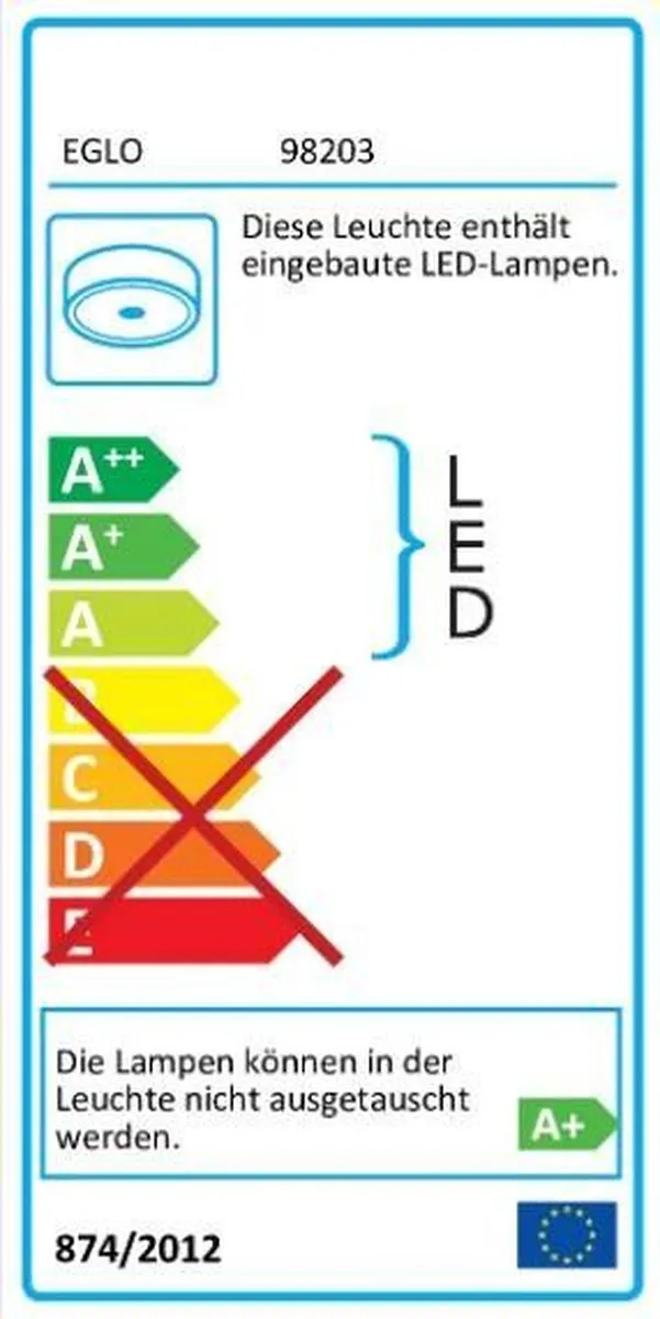 Eglo Salobrena-A Plafondlamp LED 60cm - Wit - Dimbaar