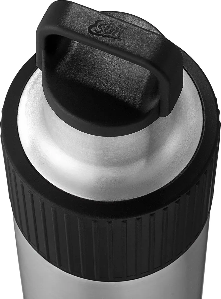 Esbit Sculptor Thermosfles 1L - Mat Zilver - Siliconen Hoes
