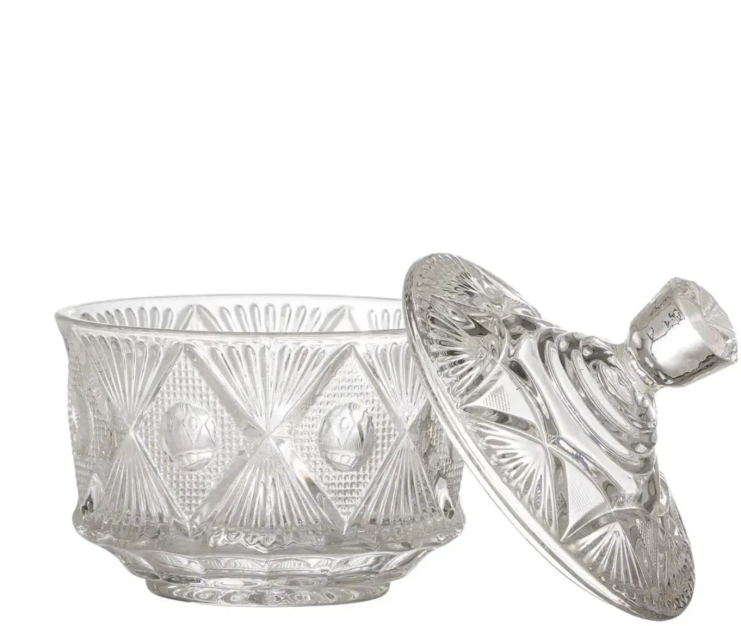 Bloomingville Ninya Voorraadpot Glas 11cm - Transparant