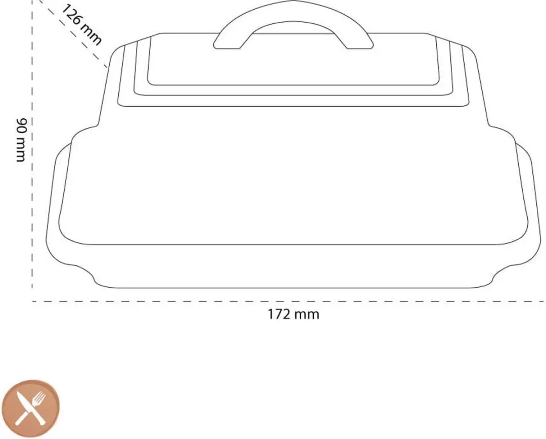 Le Creuset Botervloot Kersenrood 17cm - afbeelding 6 van 6