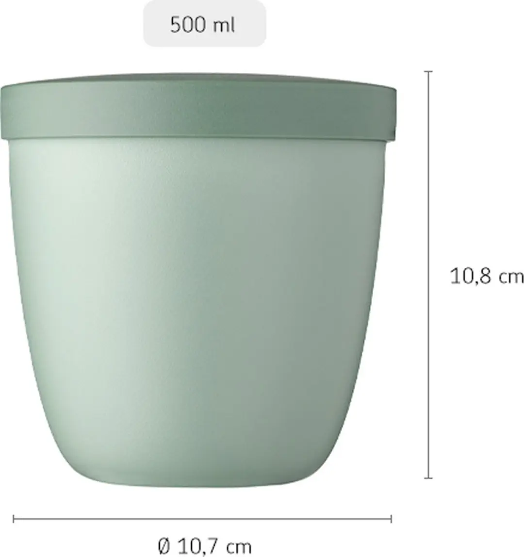 Mepal Ellipse Snackpot 500ml - Nordic Black - afbeelding 6 van 6