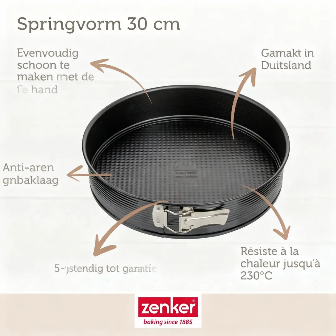 Zenker Black Metallic Springvormen Set 2x Ø30cm