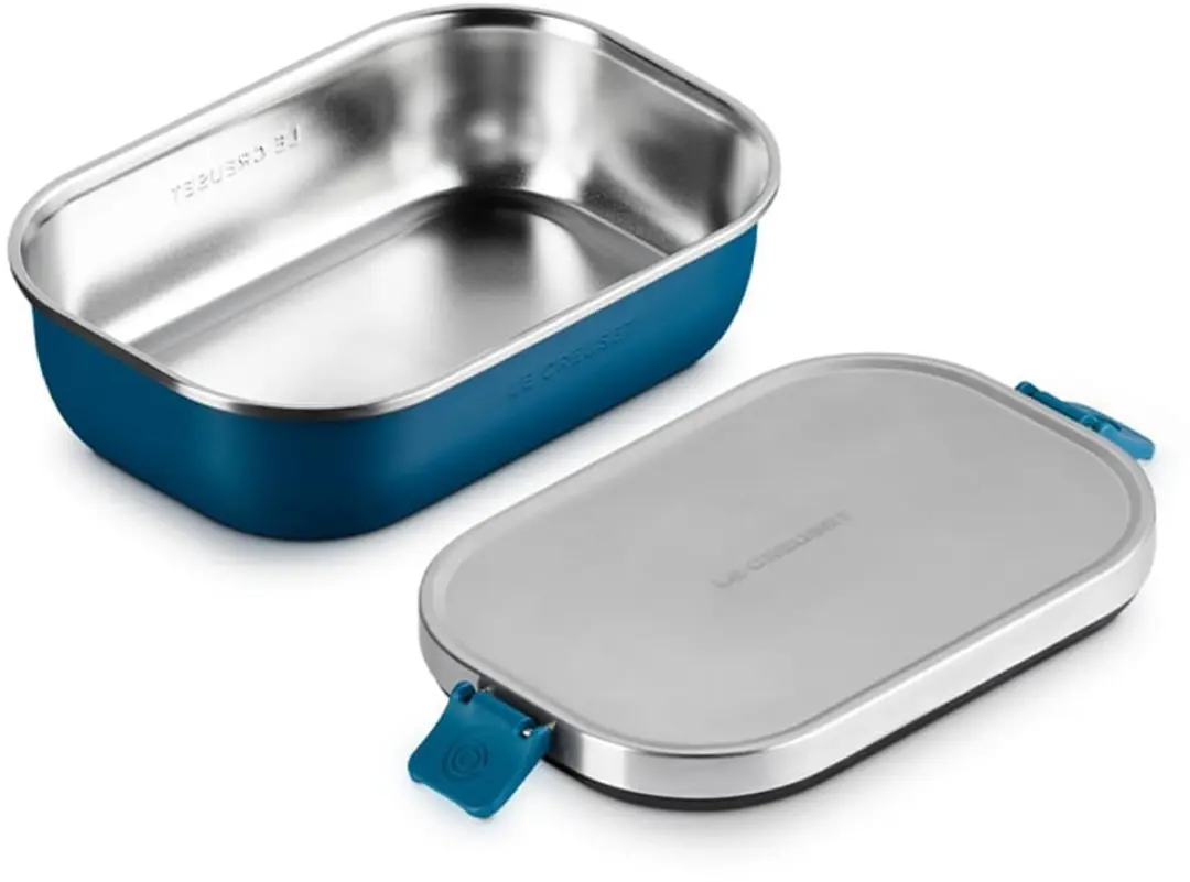 Le Creuset Lunchbox On The Go Deep Teal - 0,9L - 2-delig