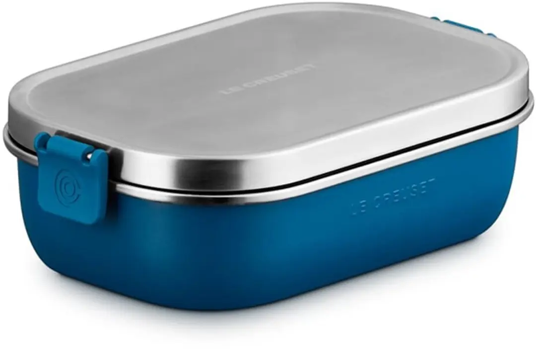 Le Creuset Lunchbox On The Go Deep Teal - 0,9L - 2-delig