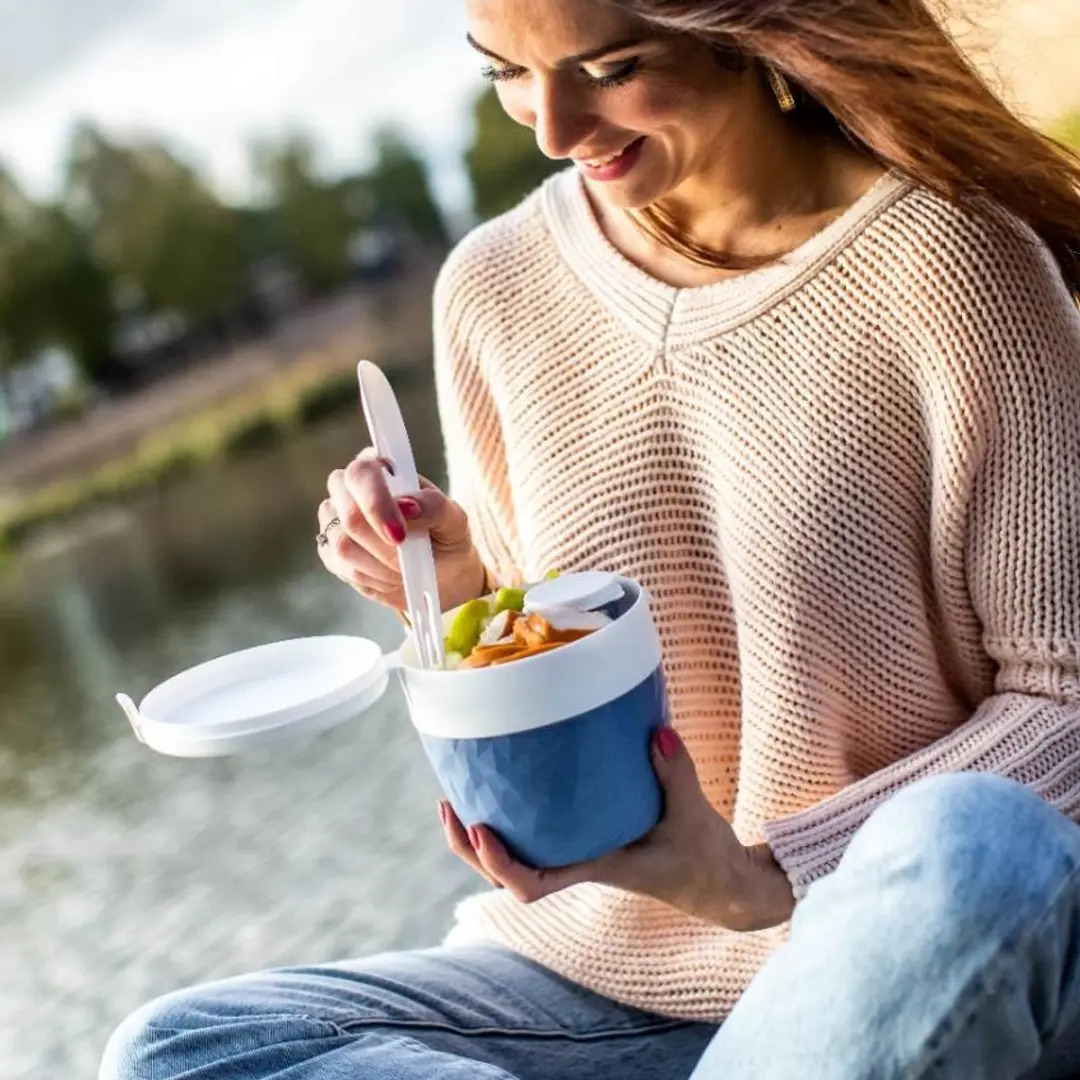 Koziol BentoBox L Organic Diep Blauw - 0.8L
