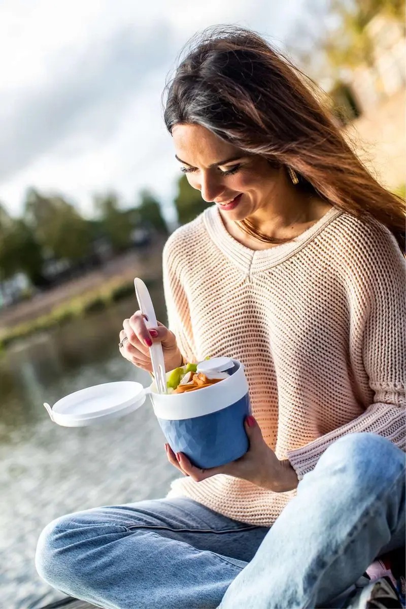 Koziol BentoBox L Organic Diep Blauw - 0.8L