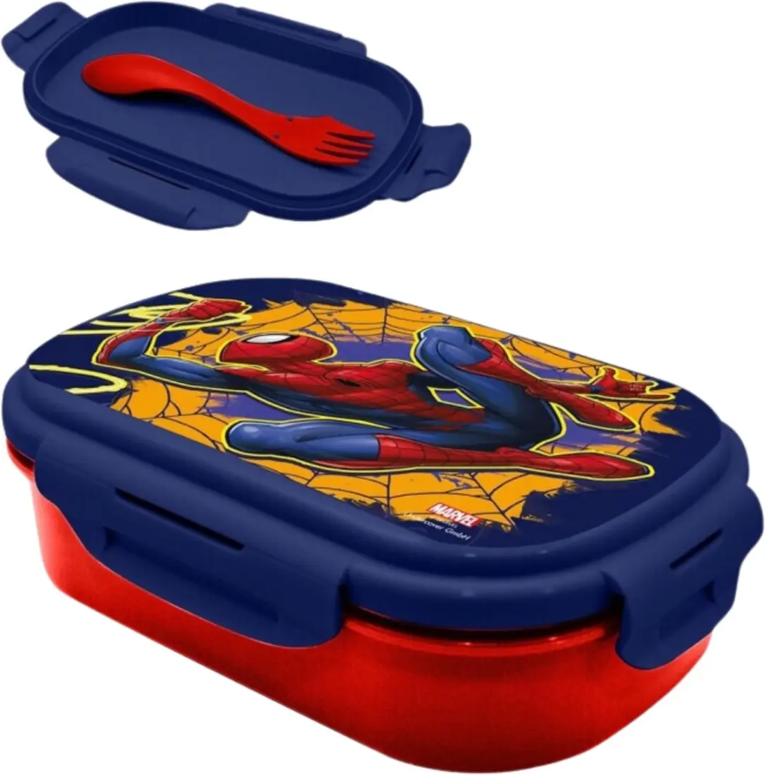 Spider-Man Lunchtrommel met Bestek 0.5L