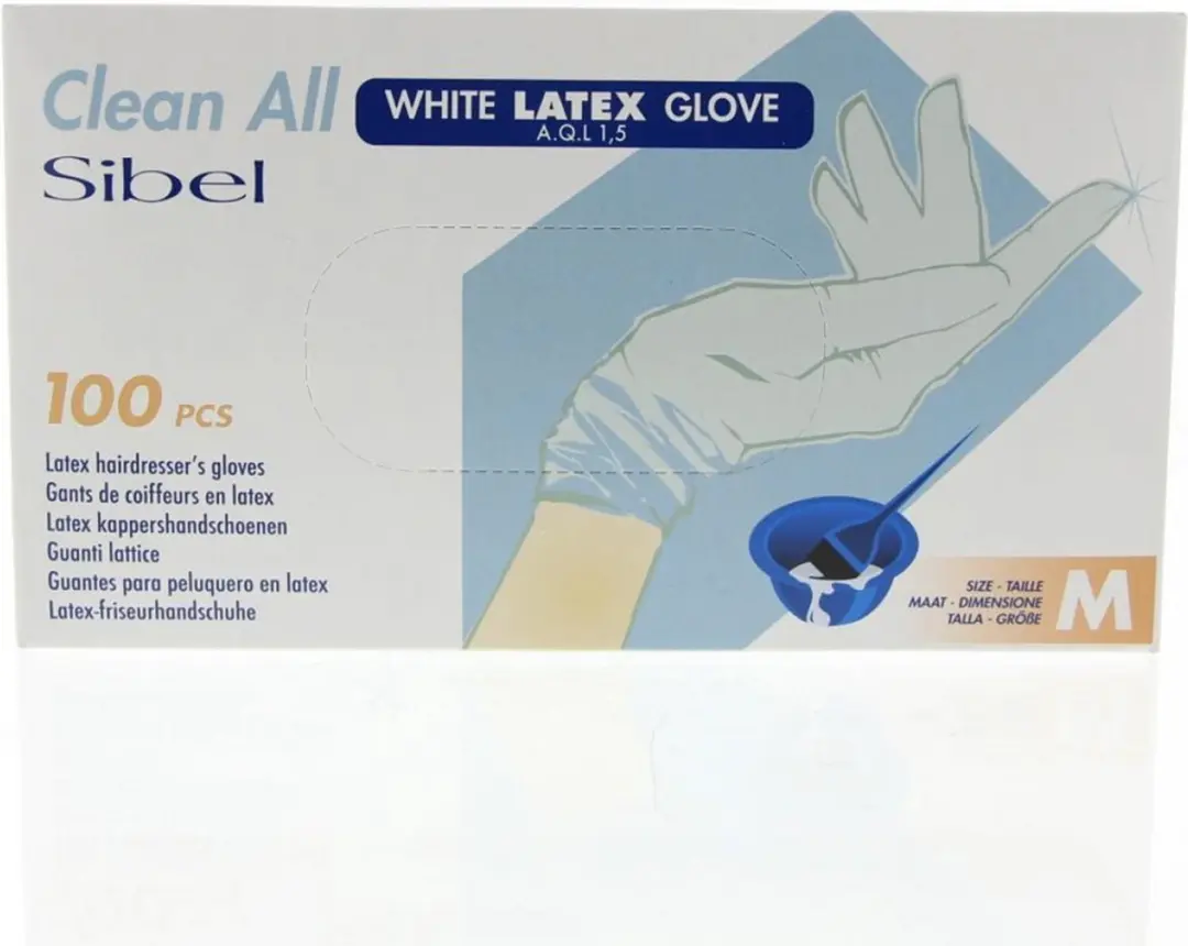 Sibel Latex Handschoenen M - 100 Stuks