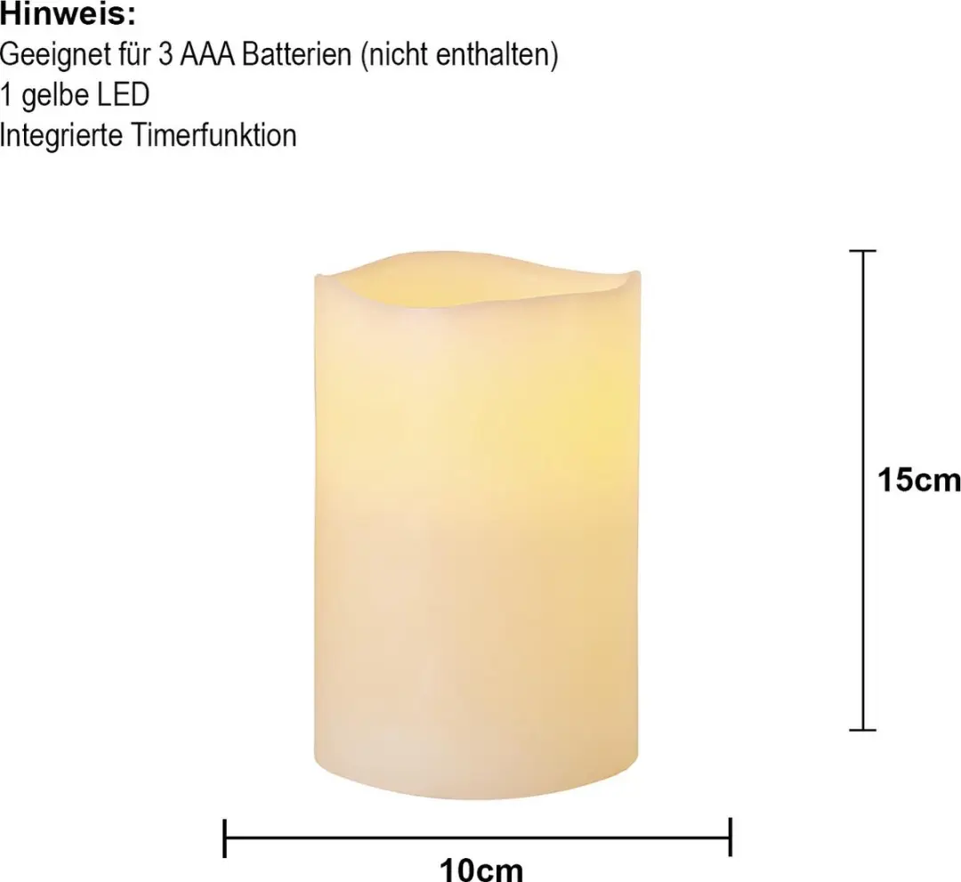 Star Trading LED Waskaars Big - Crème 15cm