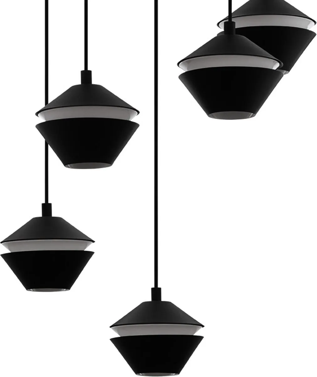 Eglo Perpigo Hanglamp GU10 - 3 Lichtpunten - Zwart/Wit