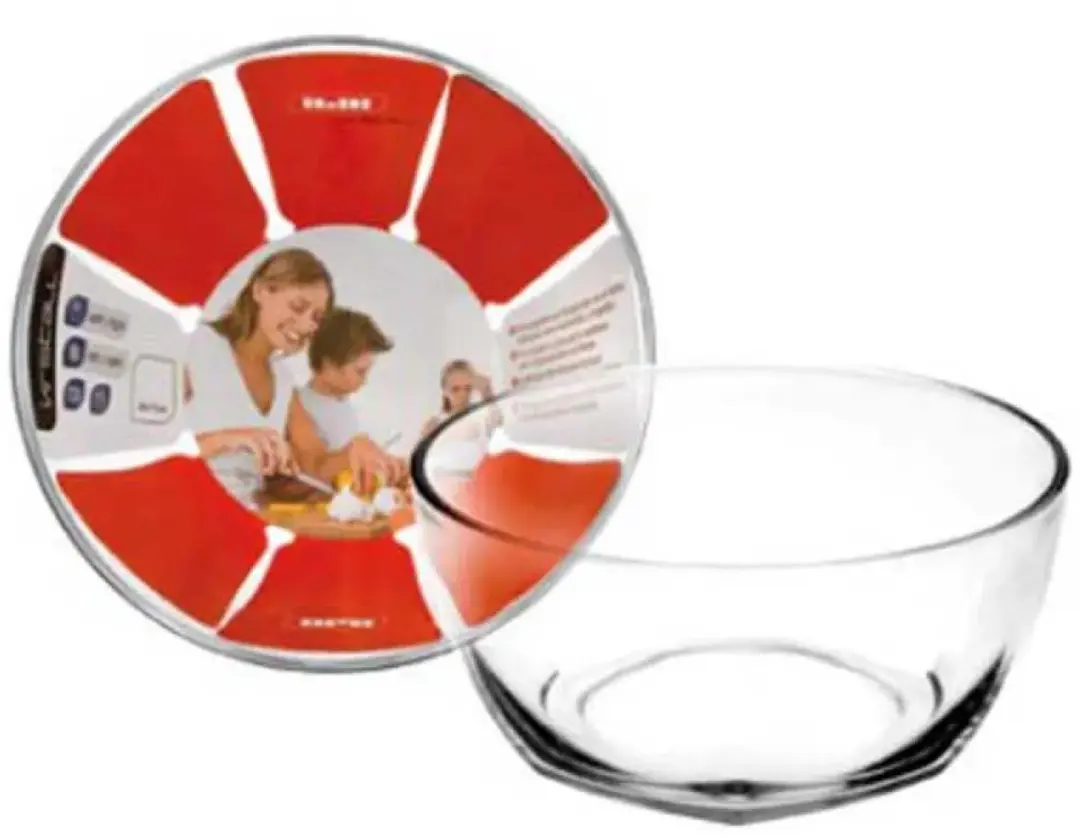 Ibili Glazen Schaal Rond 24cm - 3,5L Transparant
