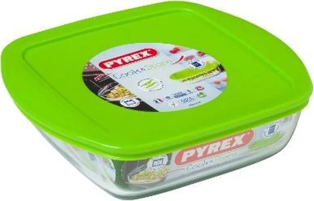Pyrex Cook en Store 1L Vierkant - Transparant
