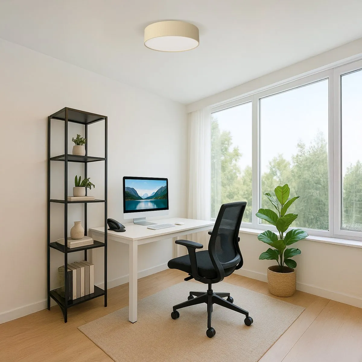 Calex LED Plafondlamp 40cm Taupe - Warm Wit Dimbaar