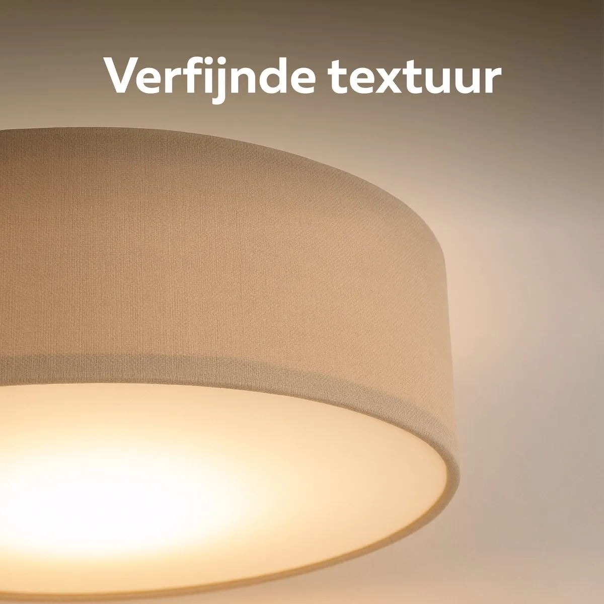 Calex LED Plafondlamp 40cm Taupe - Warm Wit Dimbaar