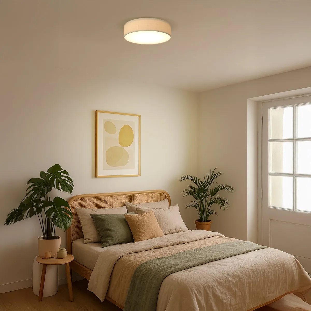 Calex LED Plafondlamp 40cm Taupe - Warm Wit Dimbaar