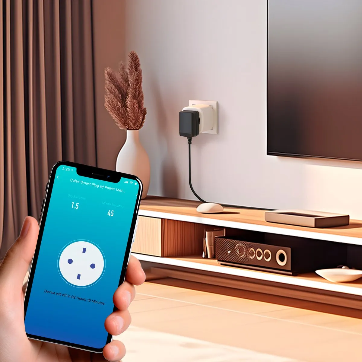 Calex Slimme Stekker - Set van 3 - Energiemeter - Wit