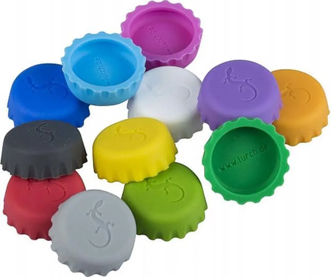 Lurch Bierflesdoppen Siliconen - Ø3cm - 12 Stuks - Multicolor - afbeelding 4 van 4