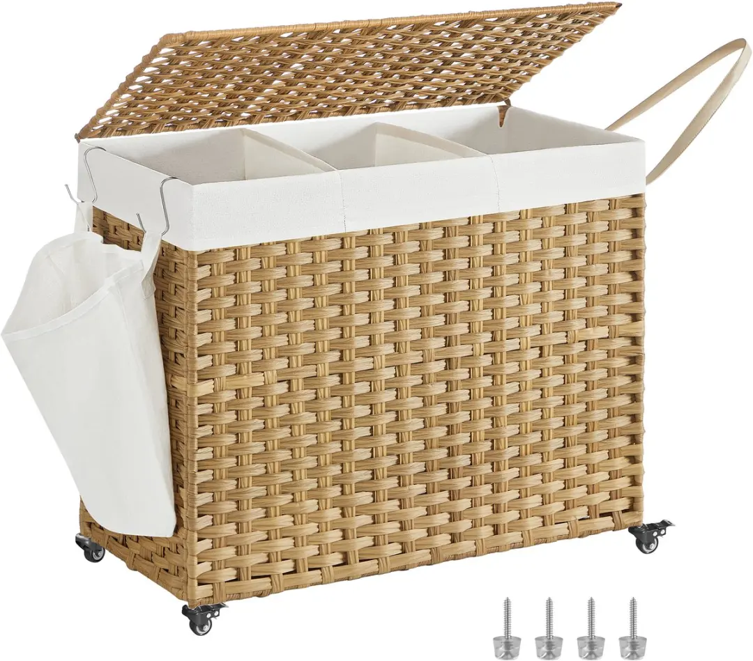 Songmics Wasmand met Deksel 150L