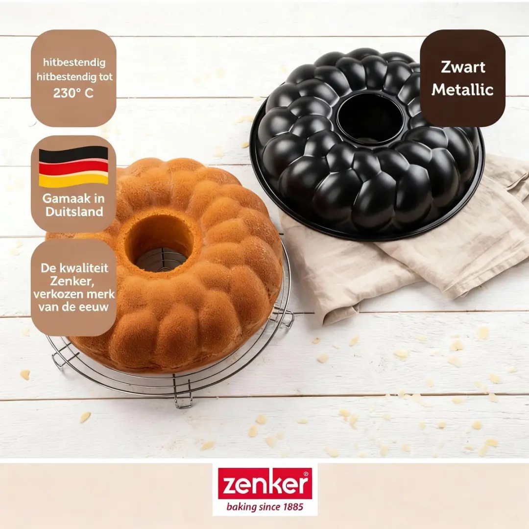 Zenker Black Metallic Broodvormen Set - 2 Stuks 32cm