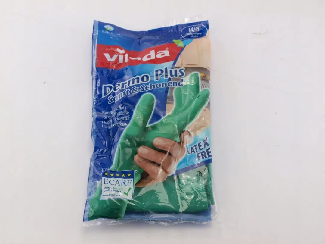 Vileda Dermo Plus Handschoenen Medium - Hypoallergeen Nitril - Groen - afbeelding 6 van 6