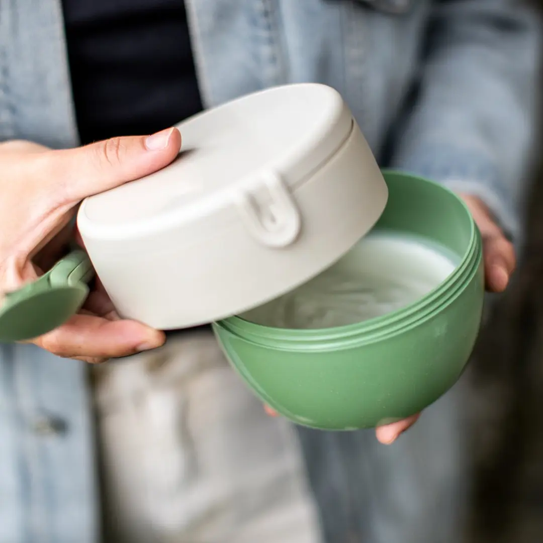 Koziol BentoBox Medium Organic Natuur - 0.4L - Groen