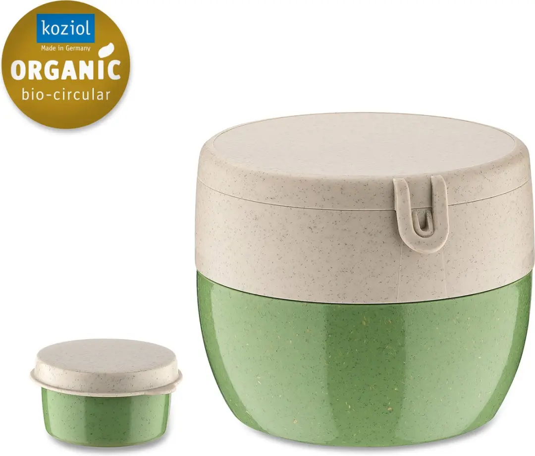 Koziol BentoBox Medium Organic Natuur - 0.4L - Groen