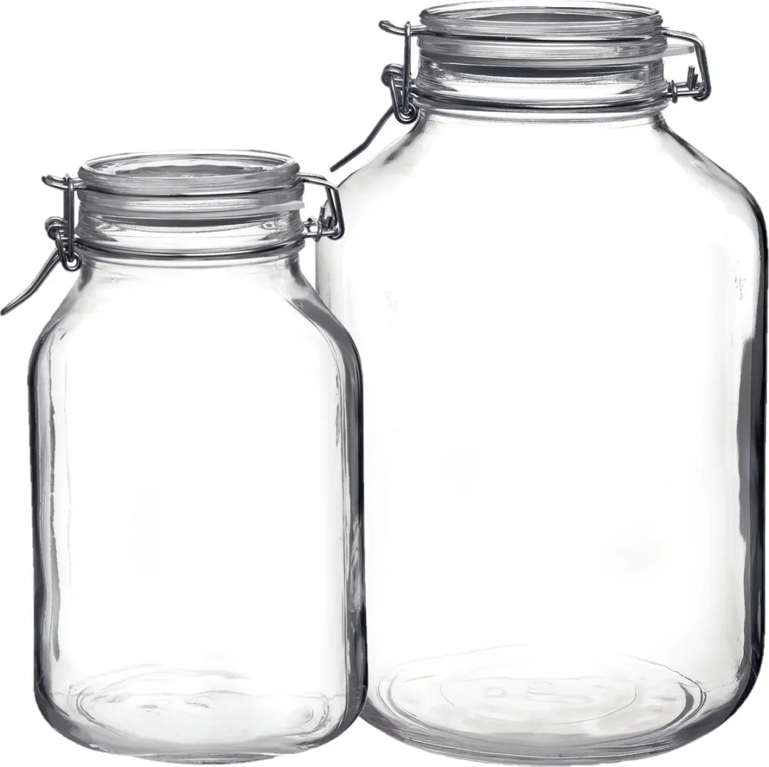Bormioli Rocco Weckpotten Set 2 Stuks - 3L & 5L Transparant
