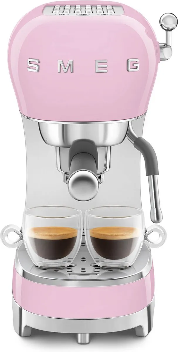 Smeg ECF02PKEU Handmatige Espressomachine - Roze - afbeelding 6 van 6