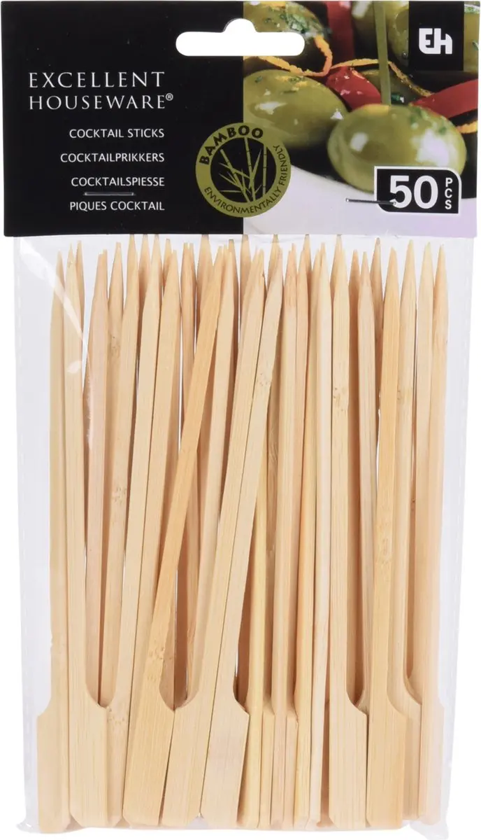 Excellent Houseware Bamboe BBQ Spiezen 50 Stuks - 15cm