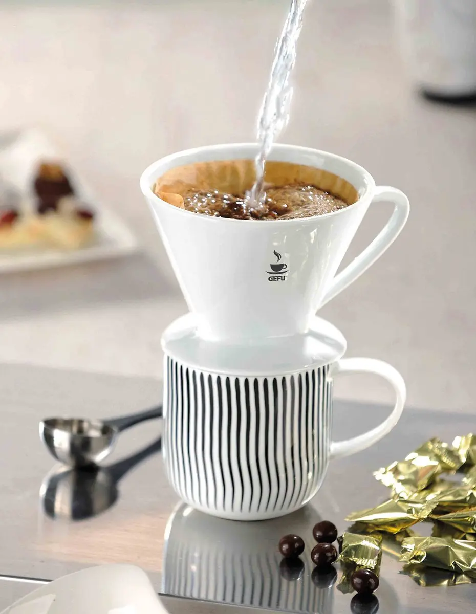 GEFU Sandro Koffiefilter Maat 1 - Porselein Wit